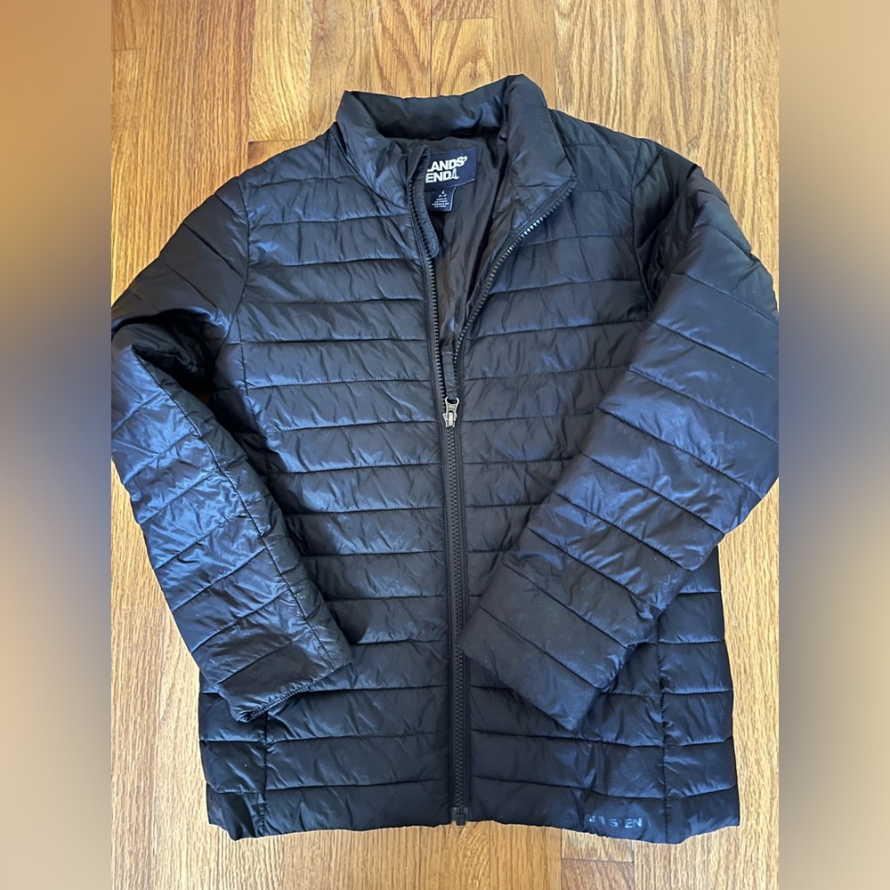 Lands End Kid Navy Puffer